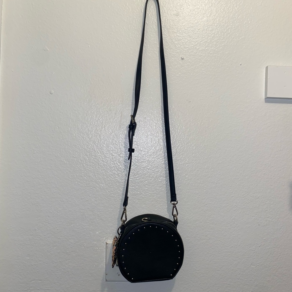 Black Studded Crossbody Bag